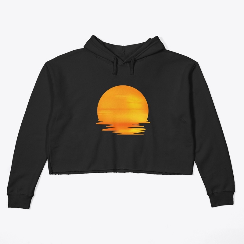 sunset Women's Crop Hoodie