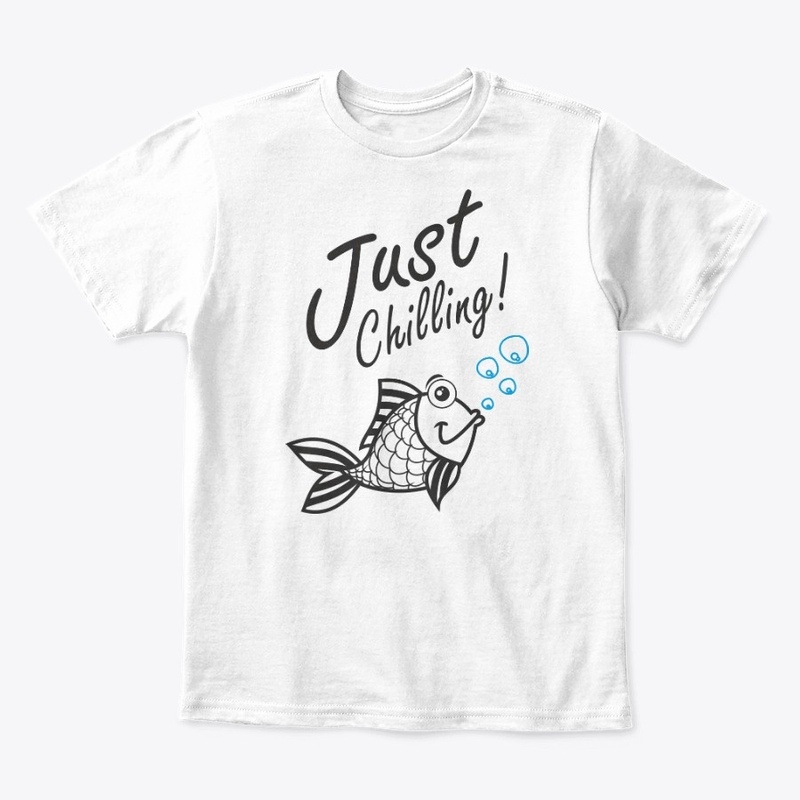 Just chilling cute fish design
