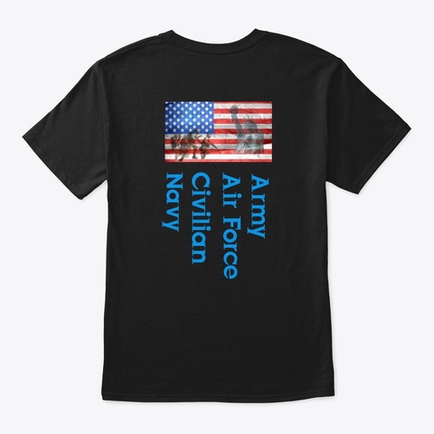 Awhonn Armed Forces Section Tee Black T-Shirt Back