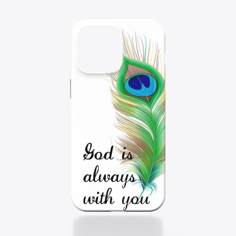 "Grace Peacock Feather Phone Case"