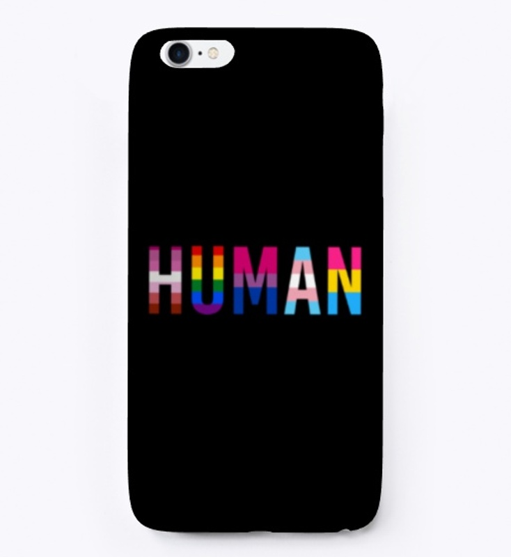 HUMAN LGBT pride flags