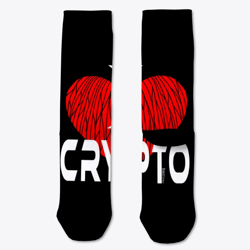 I love Crypto - white letters