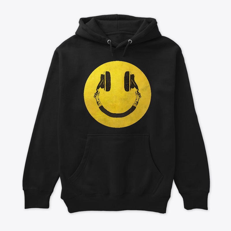 Smiley Face Music Hoodie