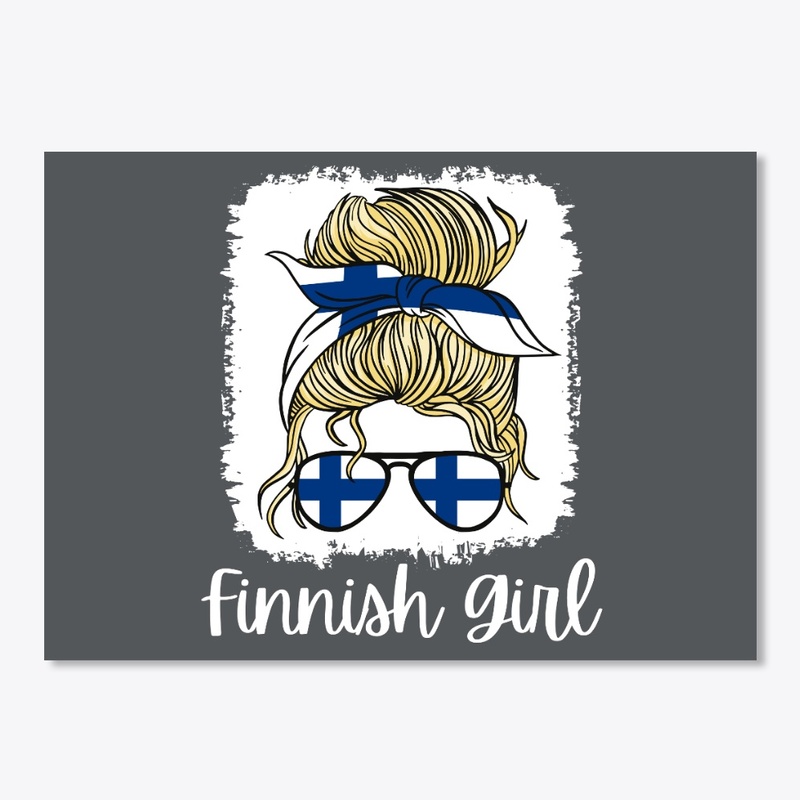  Suomi Finland Flag Girls Finnish Girl