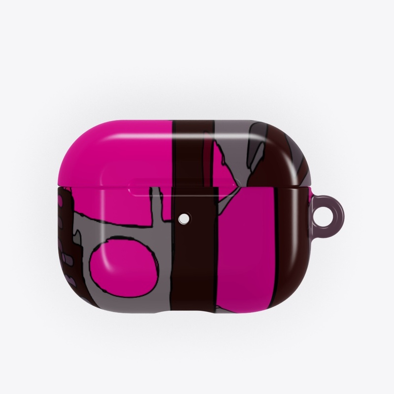Pink Black Abstract Pattern