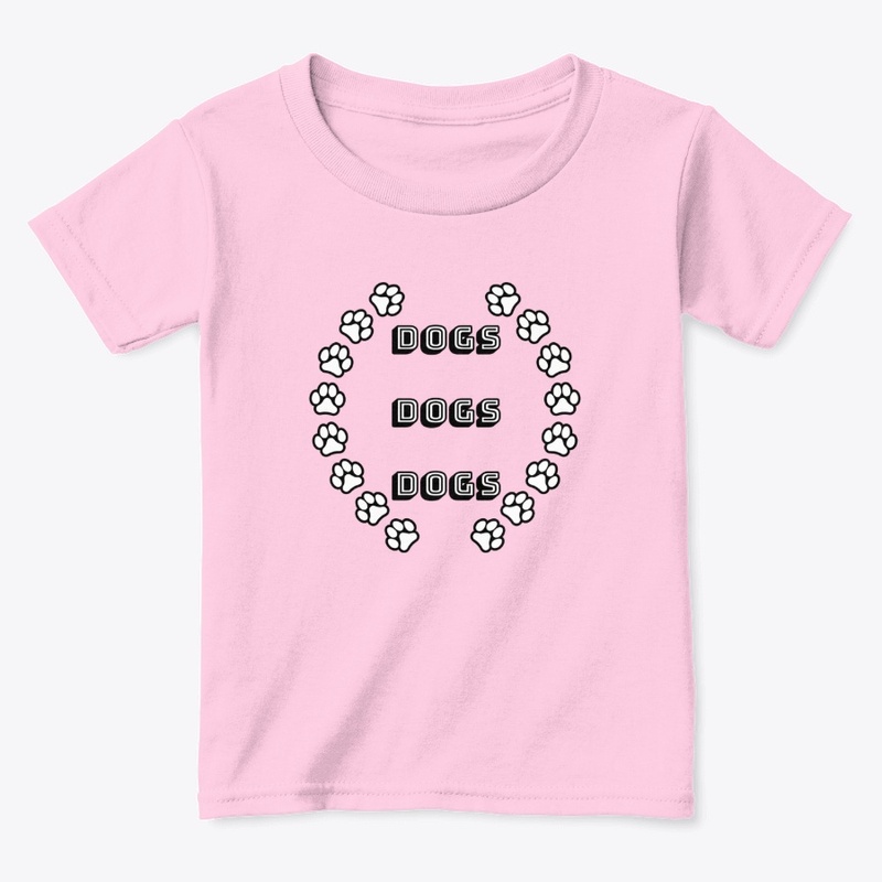 Dogs Dogs Dogs with Paw Prints