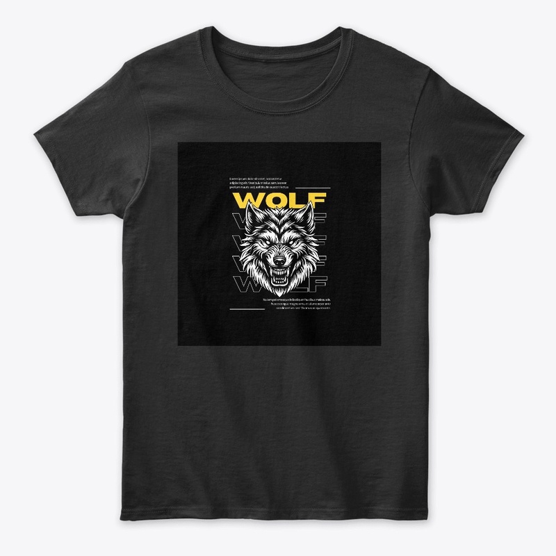 Wolf Classic Neck Comfortable Tshirt 