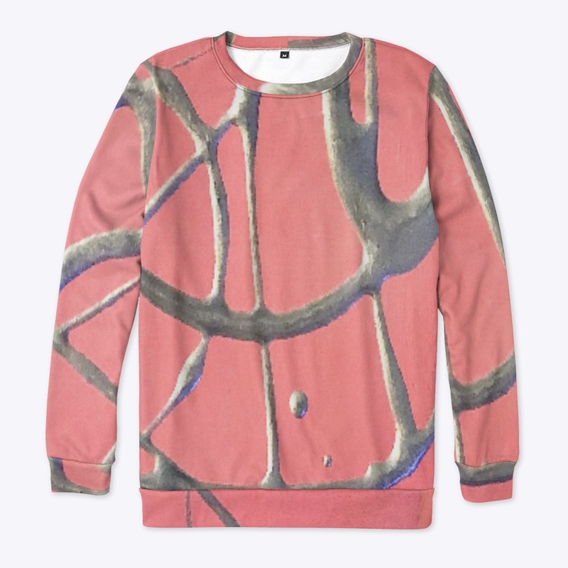 Metallic Silver on Pink