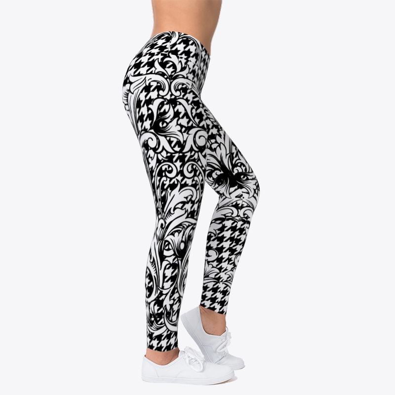 Houndstooth ornamental  Leggings