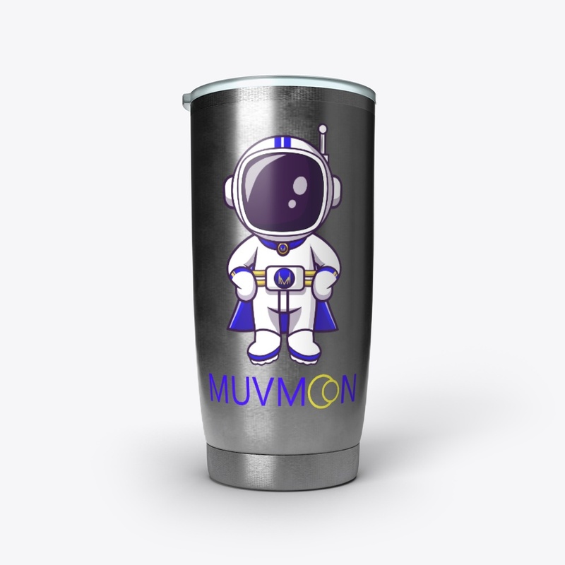Muvmoon w/ Astronaut - Stainless Tumbler