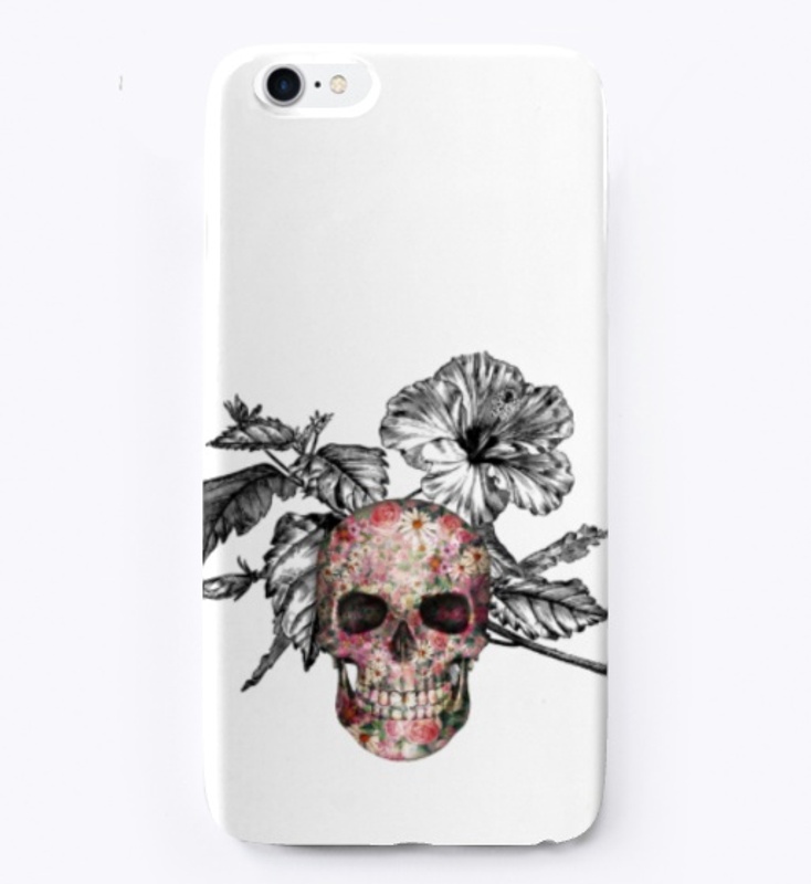 floral skull