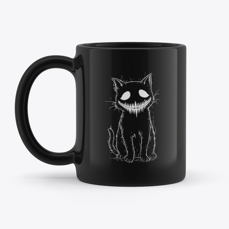 Minimal Spooky Cat