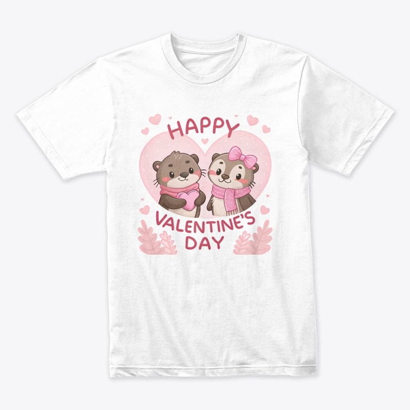 Cute Otter Valentine’s Day 