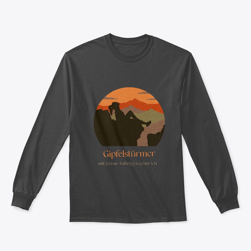 Gipfelstürmer Mit Aufstieg Wachse Ich