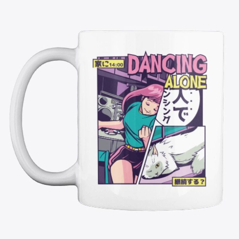 Anime Vaporwave Dancing Girl
