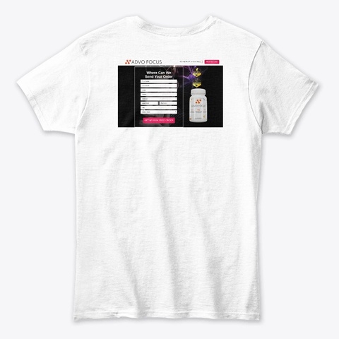 Advo Focus White T-Shirt Back
