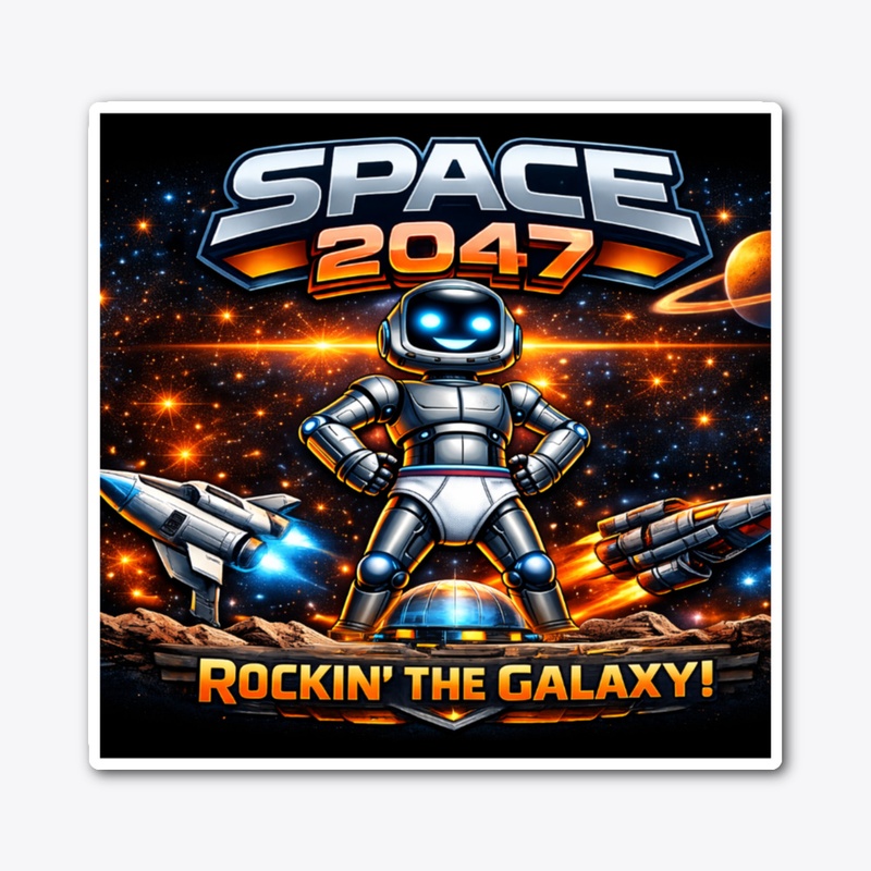 Space 2047 rockin the galaxy T-shirt