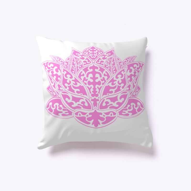 Pink tribal lotus flower