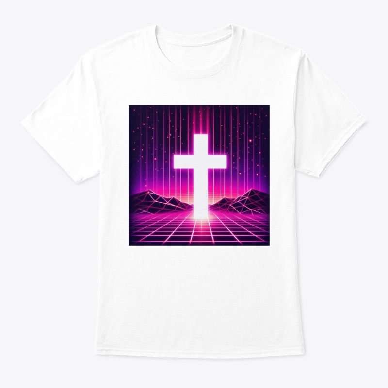 Jesus Saves - Vaporwave Cross Tee