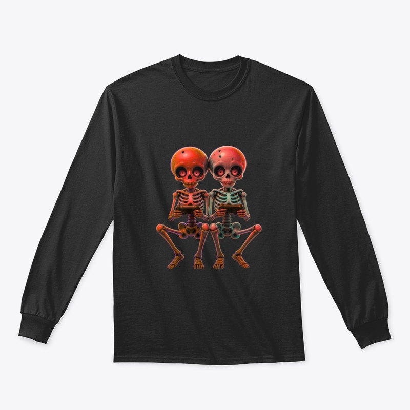 Gamer Couple Skeletons Tee