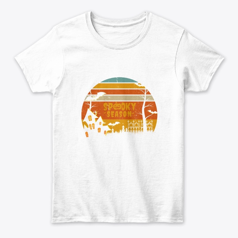 Black Yellow Retro Halloween T Shirt 