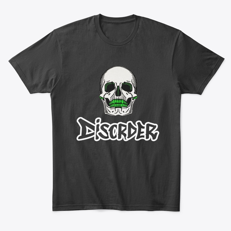 Skull with Disorder in Graffiti Style