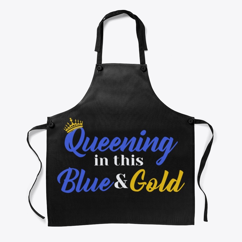 Queening in this Blue and Gold Snapback 