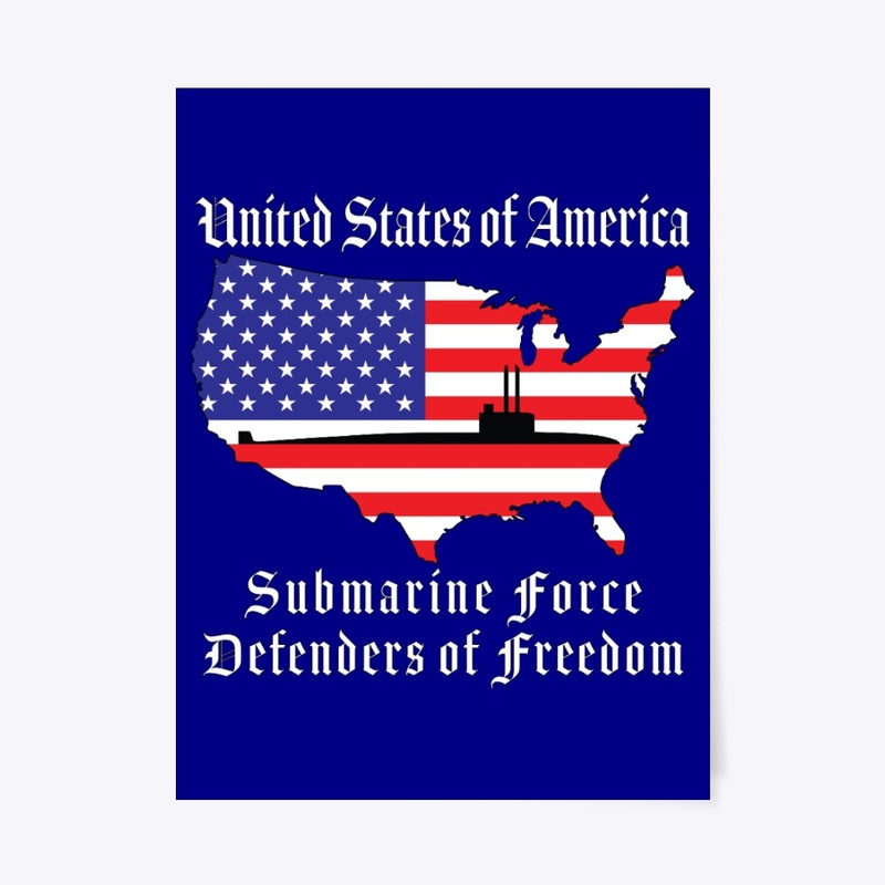 United States of America Submarine Flag