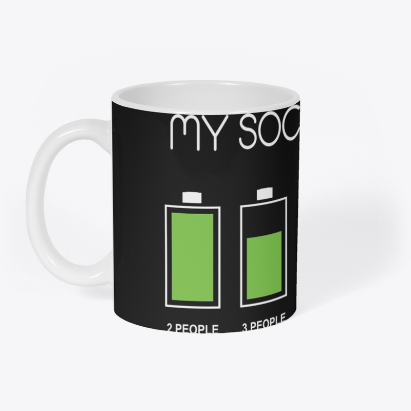MY SOCIAL BATTERY GRAPHIC TSHIRT
