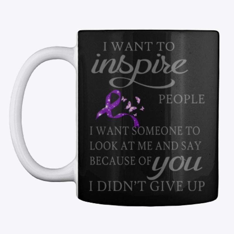 I Want To Inspire People Purple Ribbon