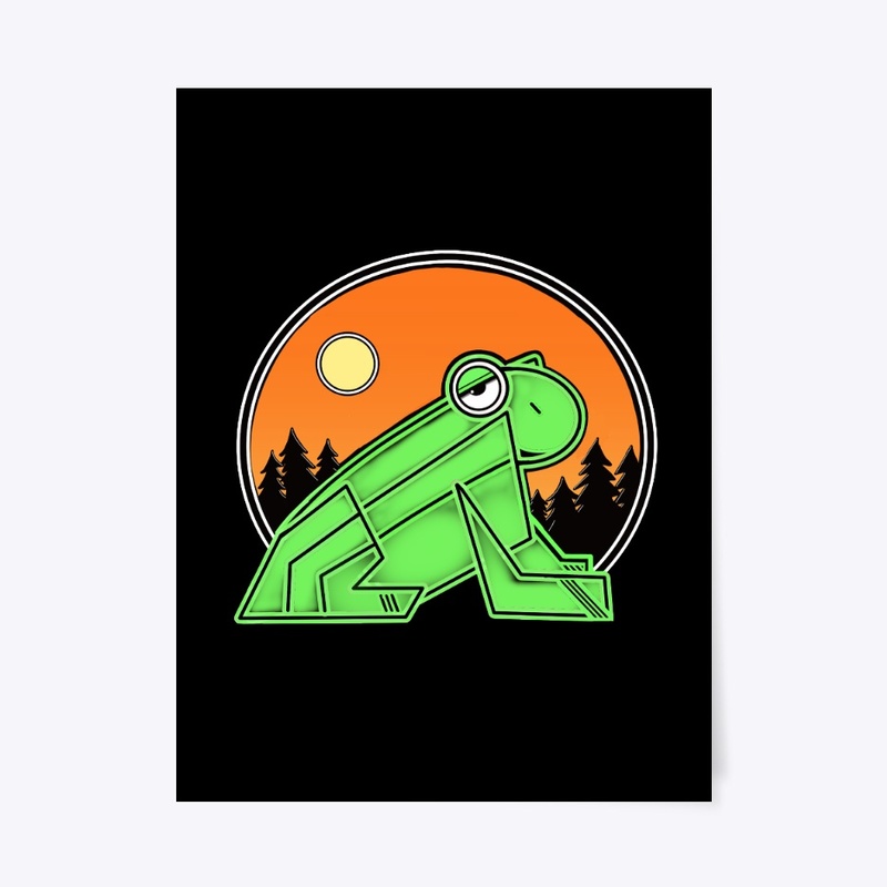 A frog and the moon...3