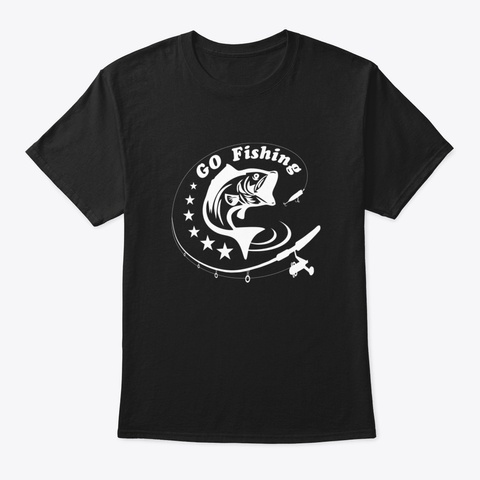 Fishing Pccdf Black T-Shirt Front