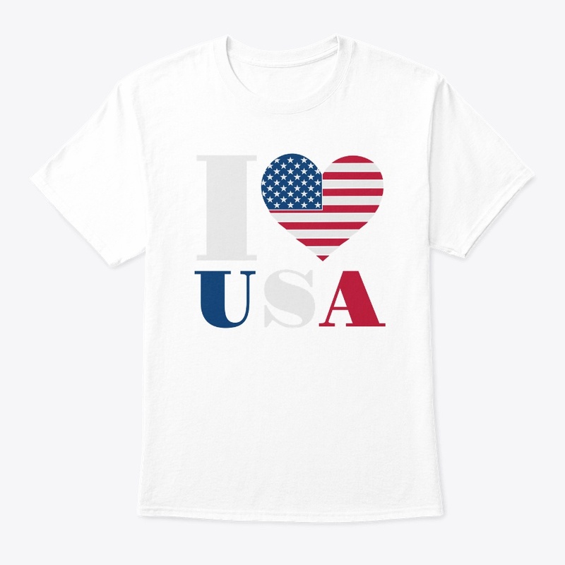 American Proud I LOVE Usa Unisex Hoodies