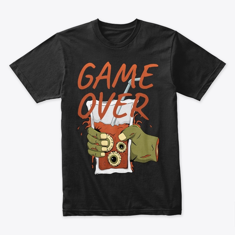 Zombie Hand Game Over Horror Tee