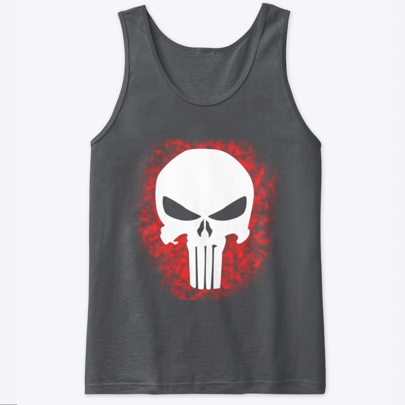 fiery skull