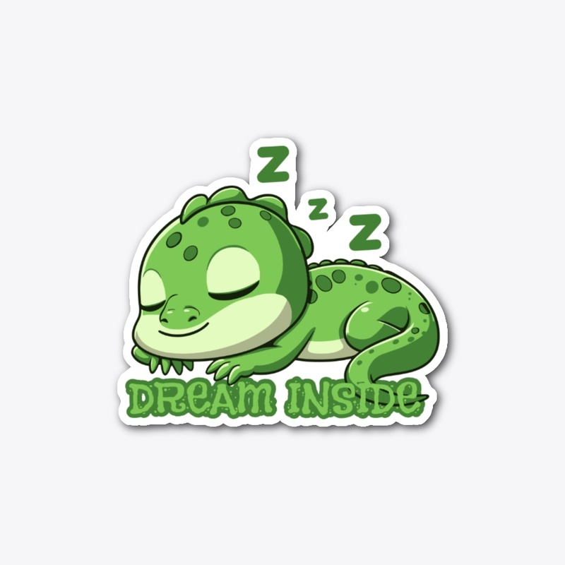 dream inside - sleeping dinosaur