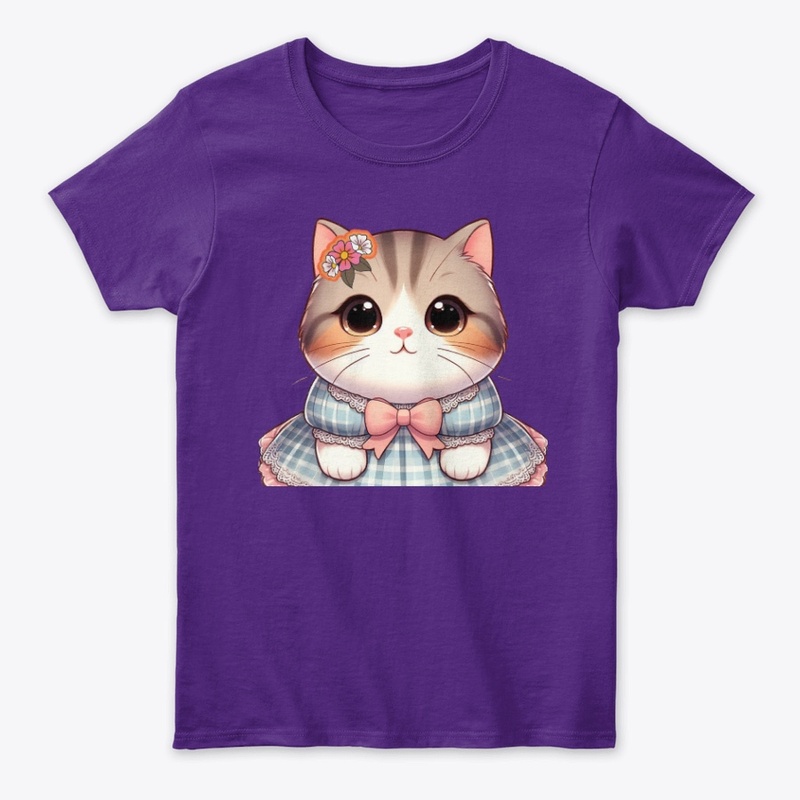 "Cute Kitty Tee: Purr-fect Joy!"
