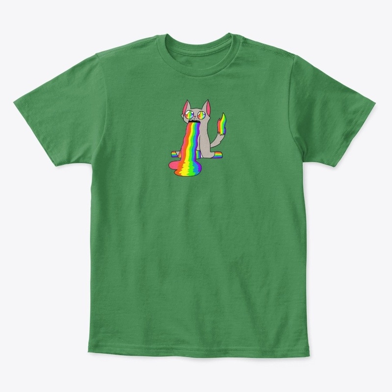 Kids Rainbow Cat T-Shirt