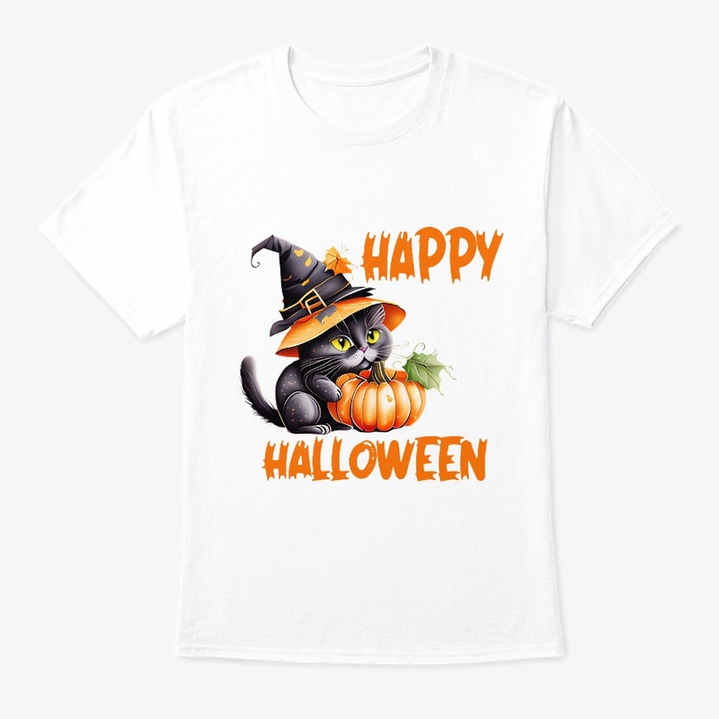 Halloween Cat Shirt , Halloween Tshirt