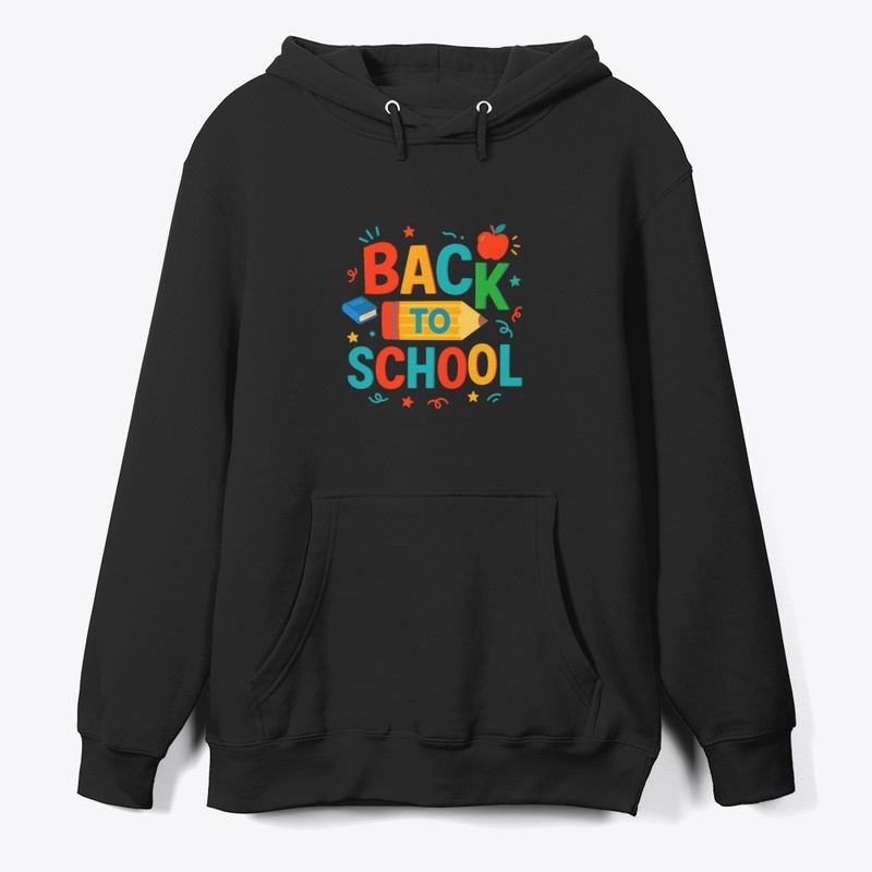 Back to School" Colorful Pencil & Apple 