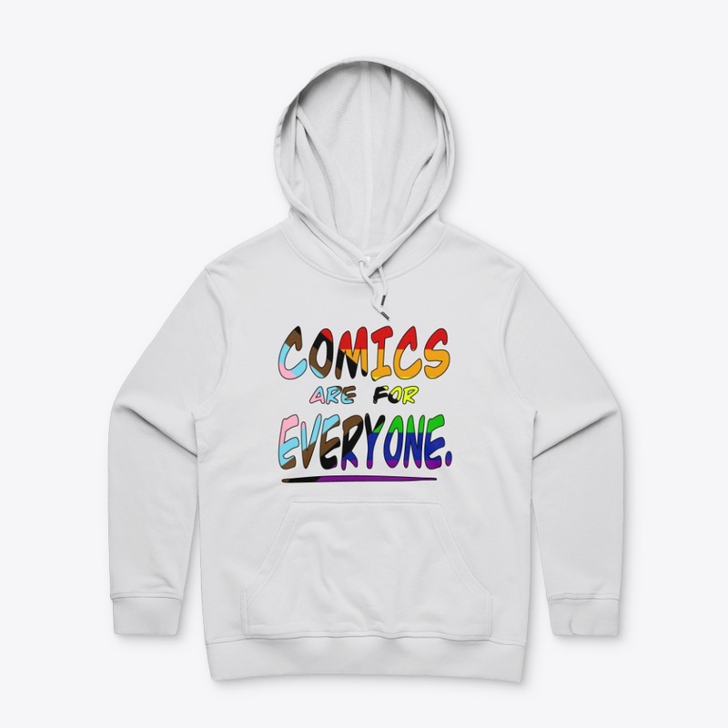 Progress Pride "Comics are for Everyone"