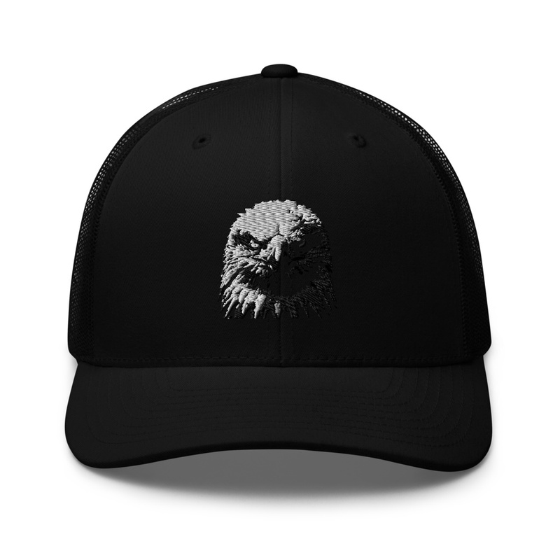 Eagle Portrait in Black and White