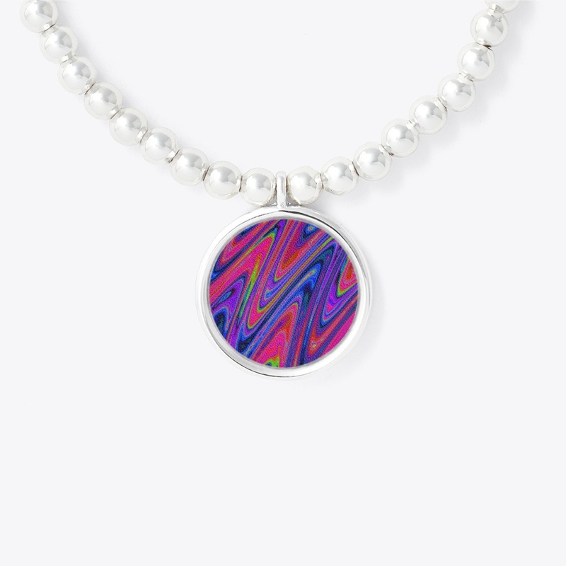 Vibrant Neon Abstract Wavy Pattern