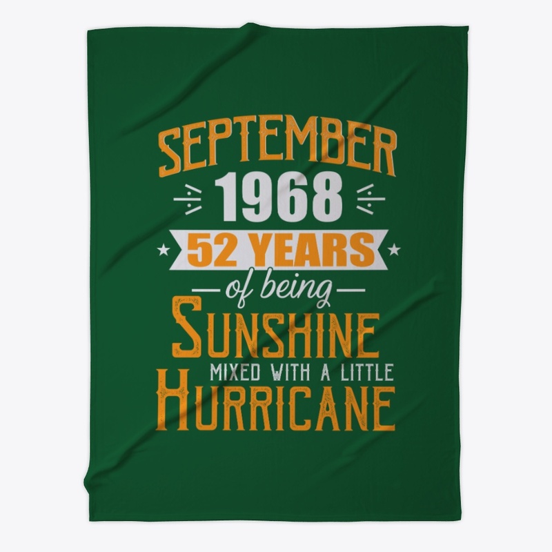 September 1968 52 Years Anniversary Gift