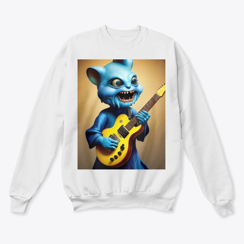 Strange Creature Jamming on Guitar