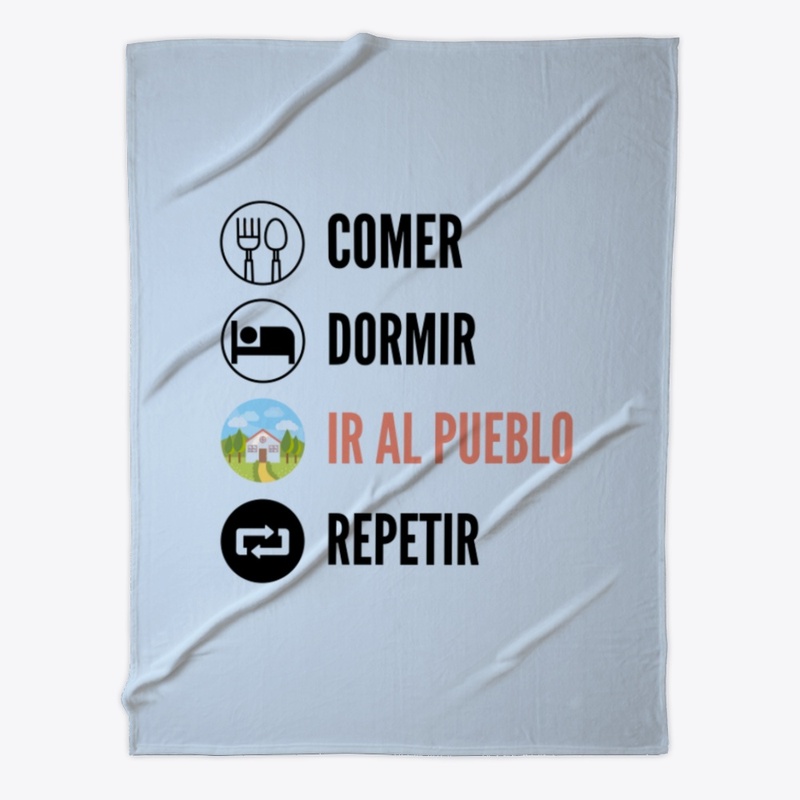 Comer, Dormir, Ir al pueblo, Repetir