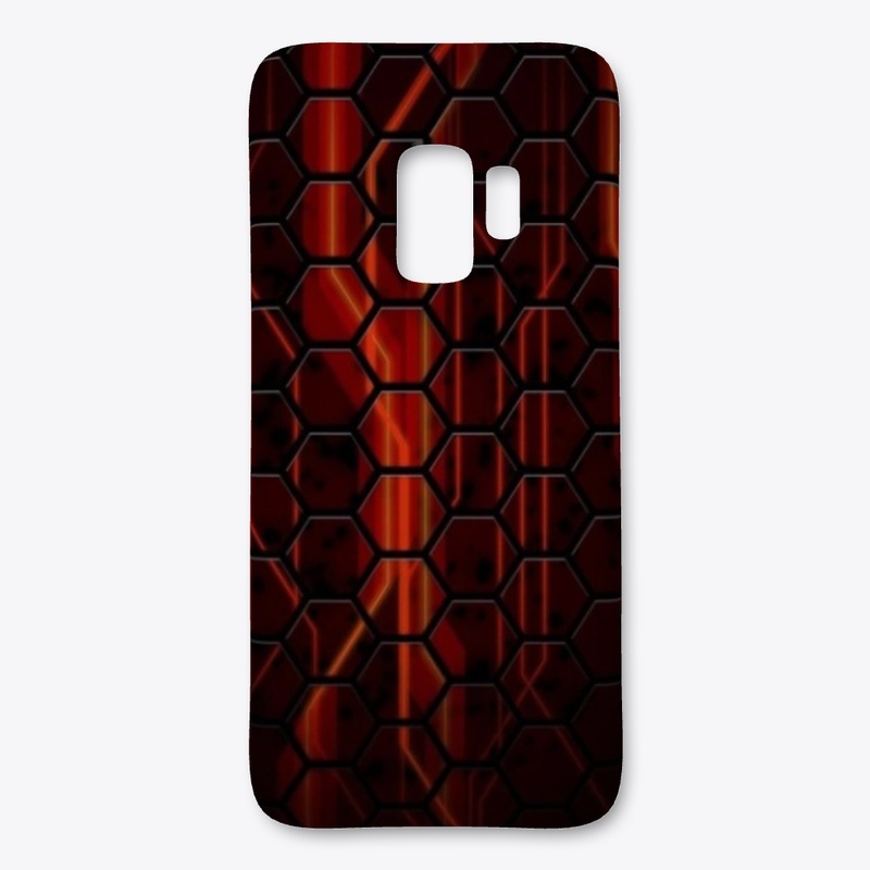 Red & Yellow  Hex Shapes Apparel