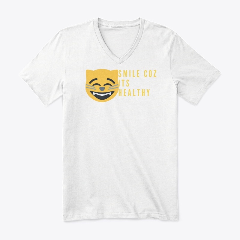 FUNNY T SHIRT. SMILE COZ ITS HEALTHY.