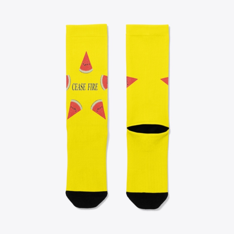 "CEASE FIRE" Watermelon Star Line