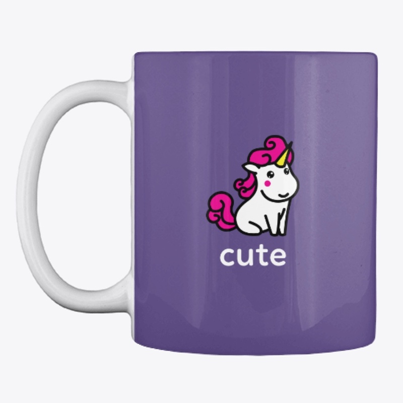 Little Cute Unicorn on a T-shirt